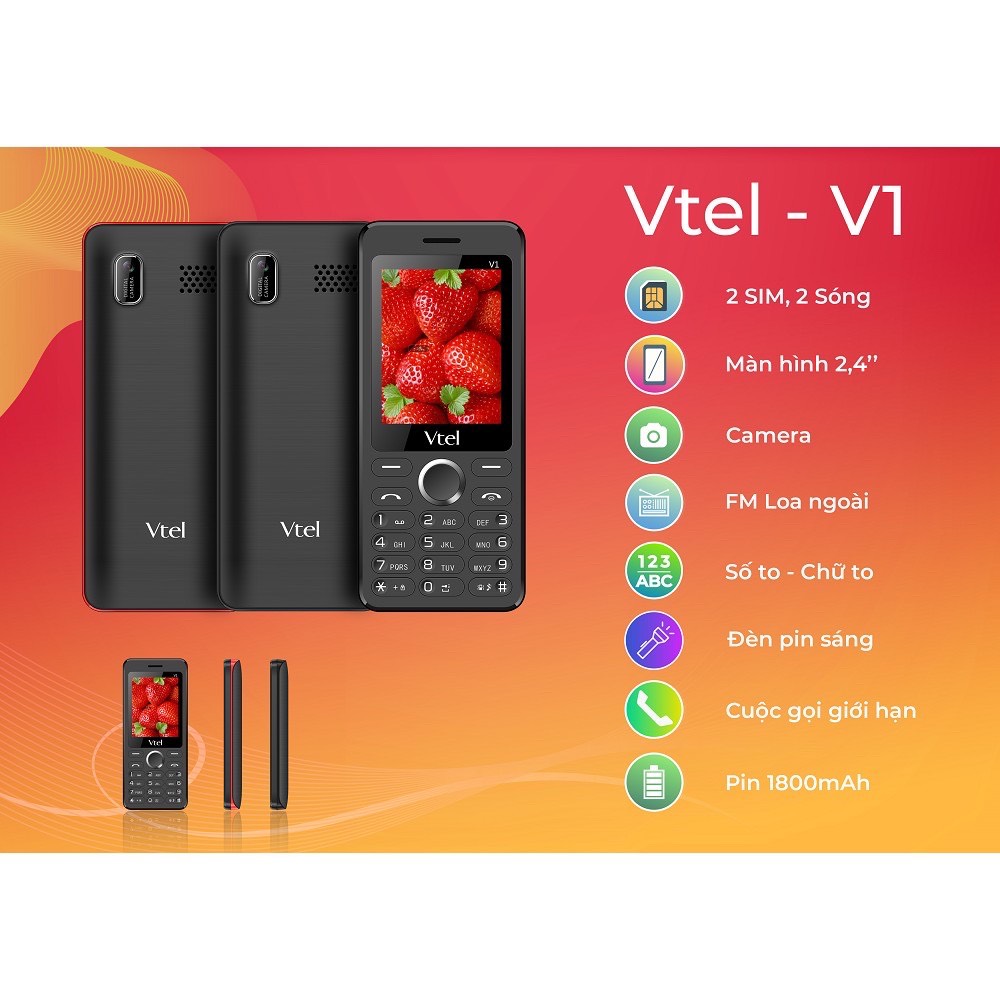 Điện thoại Vteo V1  mới fullbox