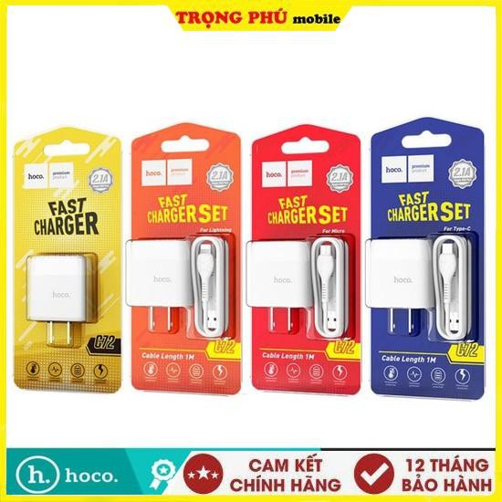 Bộ Sạc Hoco C72 2.1A - USB-Lighting