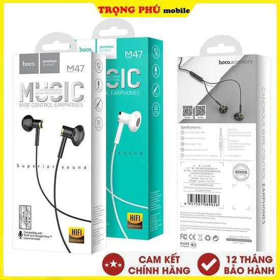 Tai Nghe dây Hoco M47  đầu tròn 3.5 Trọng phú mobile