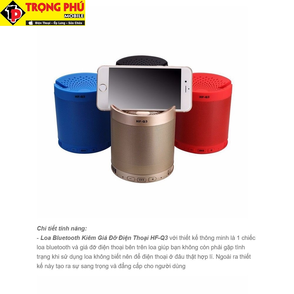 Loa bluetooth XQ3 Trọng phú mobile