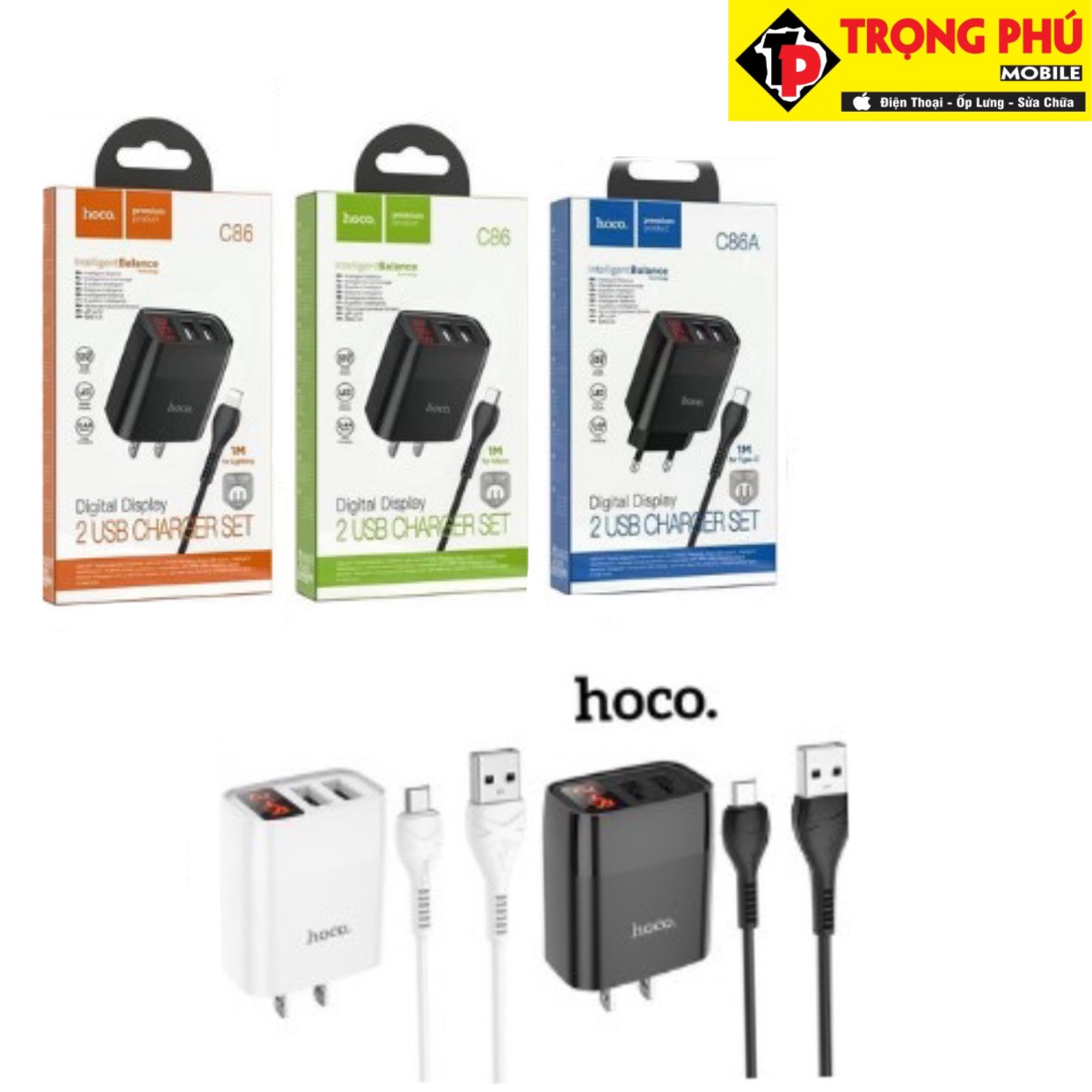 Bộ sạc Hoco C86 nhanh Trọng phú mobile