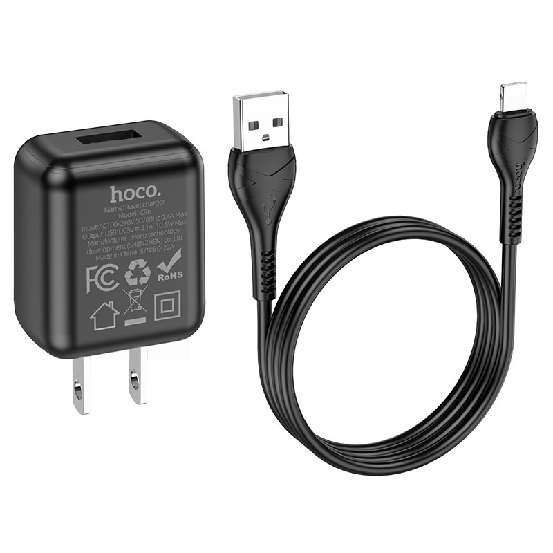 Bộ sạc nhanh Iphone Usb-lighting Hoco C96