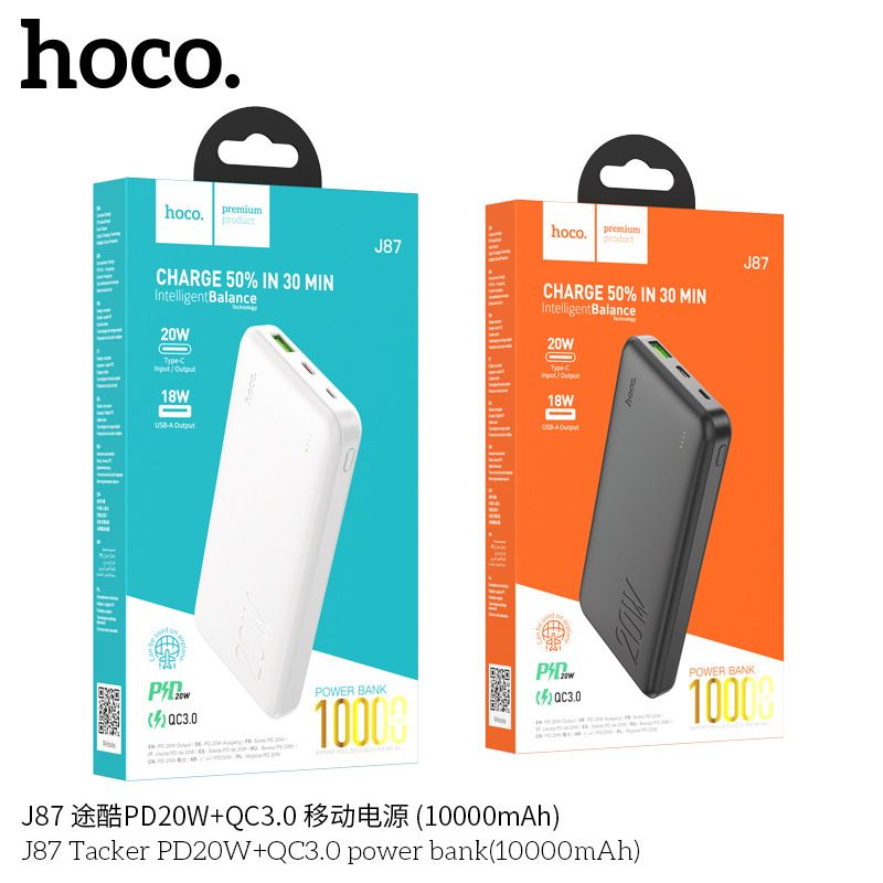 Pin Sạc dự phòng Hoco J87 -10000mah