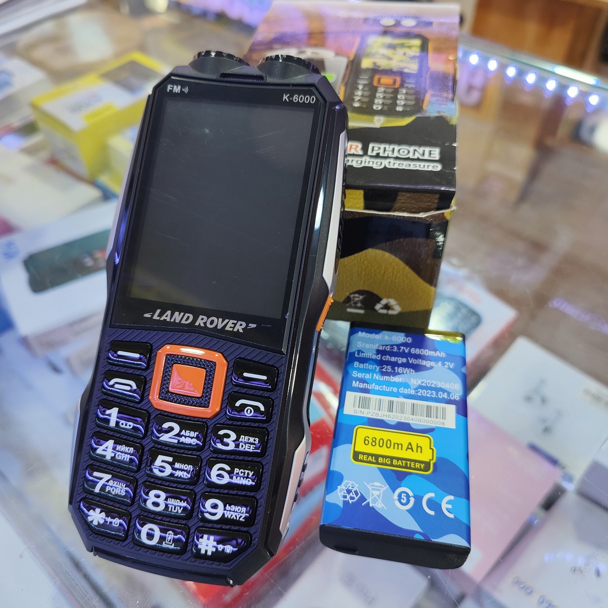 Điện thoại Landrover K6000 pin khủng 6800mah