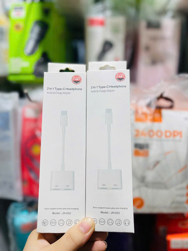 Cáp chuyển Jh 032 typeC ra 2 typeC