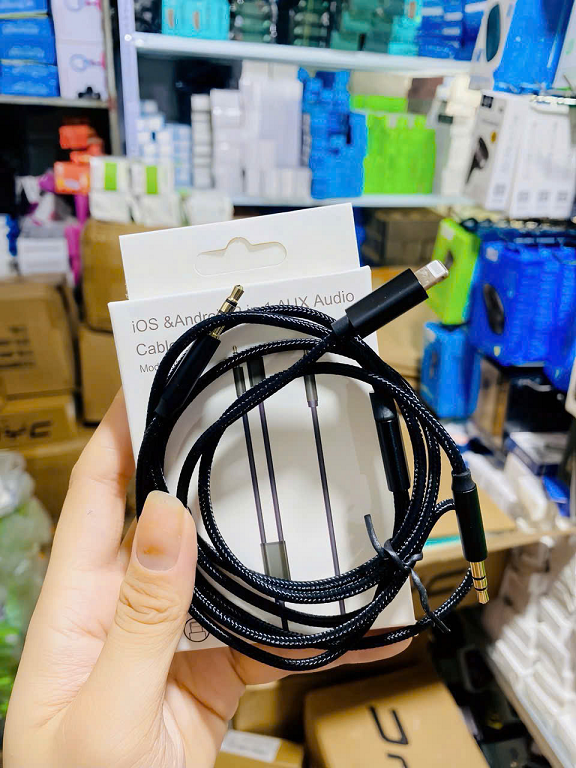 Cáp chuyển Jh 039 lighting+3.5 ra 3.5