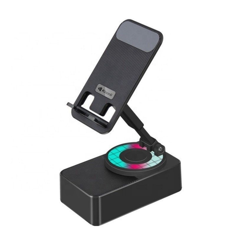 Loa Bluetooth Kisonli M1 3in1 (Kiêm Giá Đỡ – Xoay 360 Độ – Led Theo Điệu Nhạc)