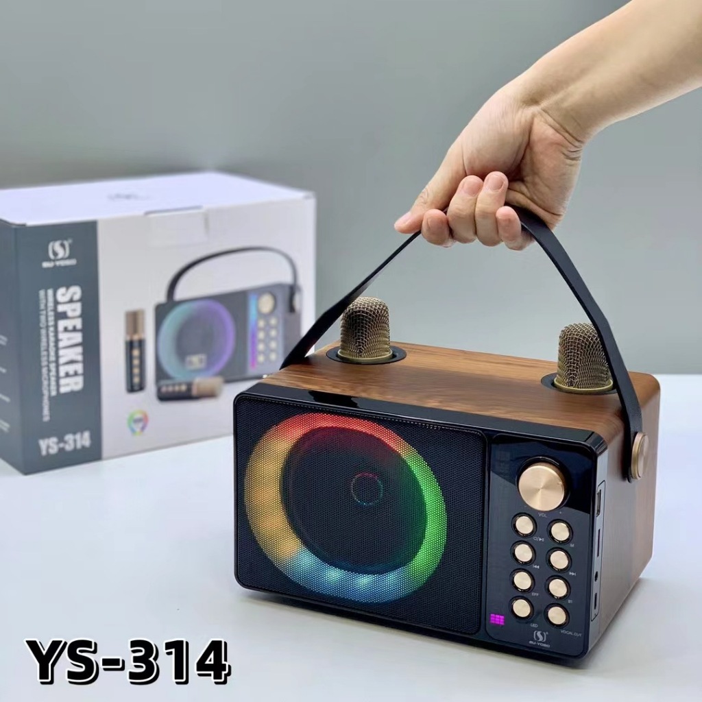 Loa Karaoke Bluetooth YOSD YS-314 Kèm 2 Micro