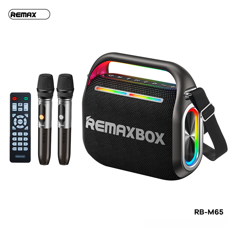 Loa karaoke bluetooth Remax RB-M65. kèm 2 micro