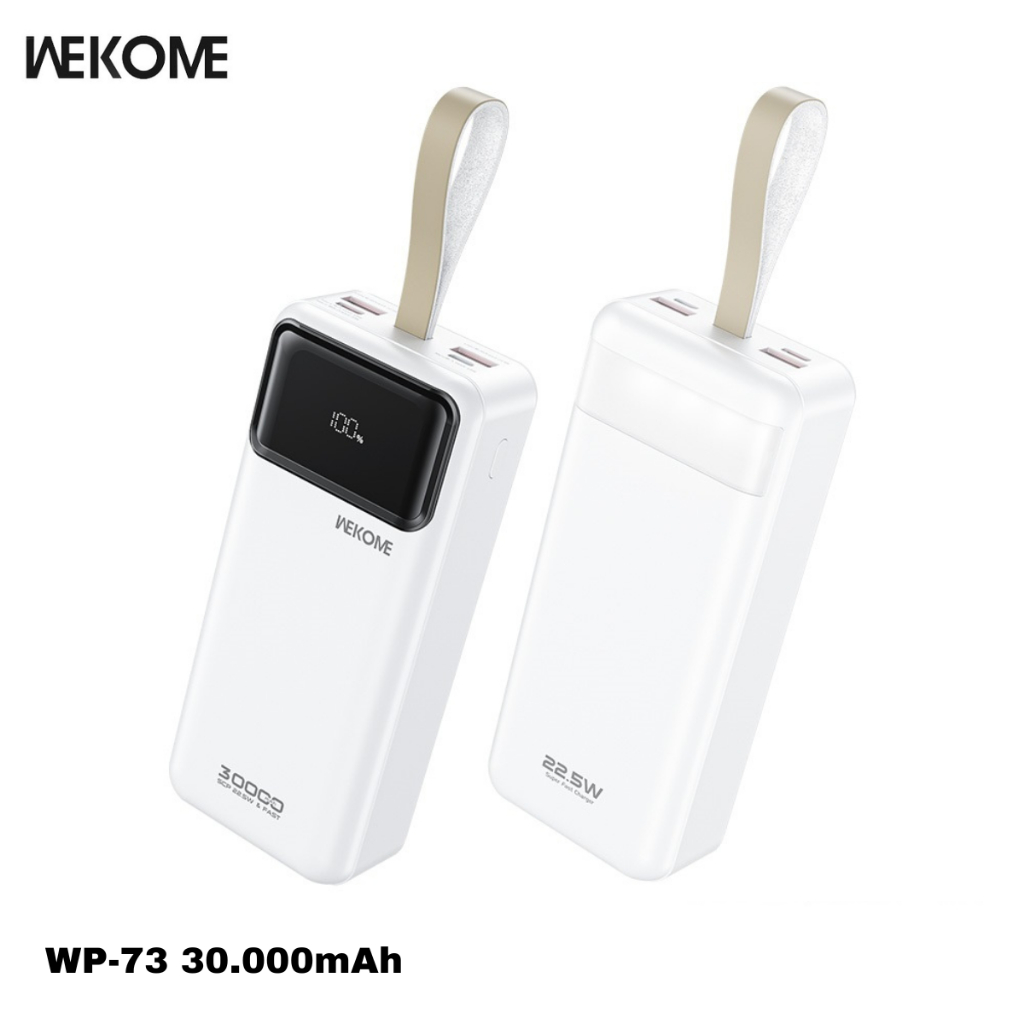Pin dự phòng sạc nhanh 22.5W WEKOME WP-73 30.000mah