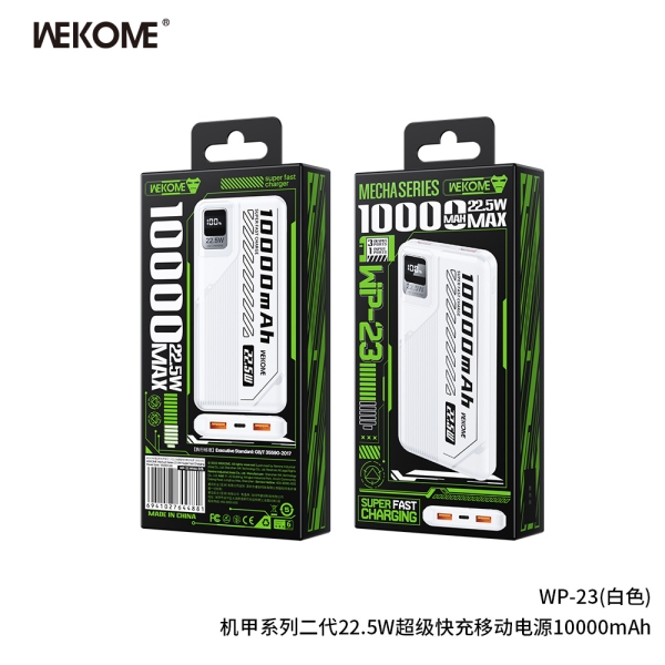 Pin Dự Phòng Sạc Nhanh 22.5W Wekome WP-23 10.000mAh (BP)