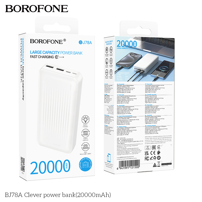 Pin sạc dự phòng Borofone BJ78A 20.000mah
