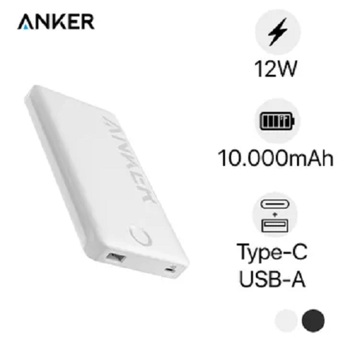 Pin Sạc dự phòng Anker 323 1A1C 12W 10000mah Trọng phú mobile
