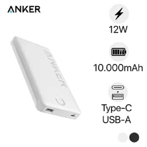 Sạc dự phòng Anker 323 1A1C 12W 10000mah