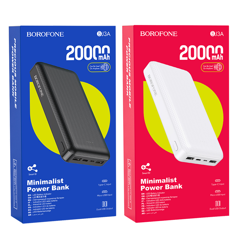 Sạc dự phòng 10000mah Borophone BJ3A Trọng phú mobile