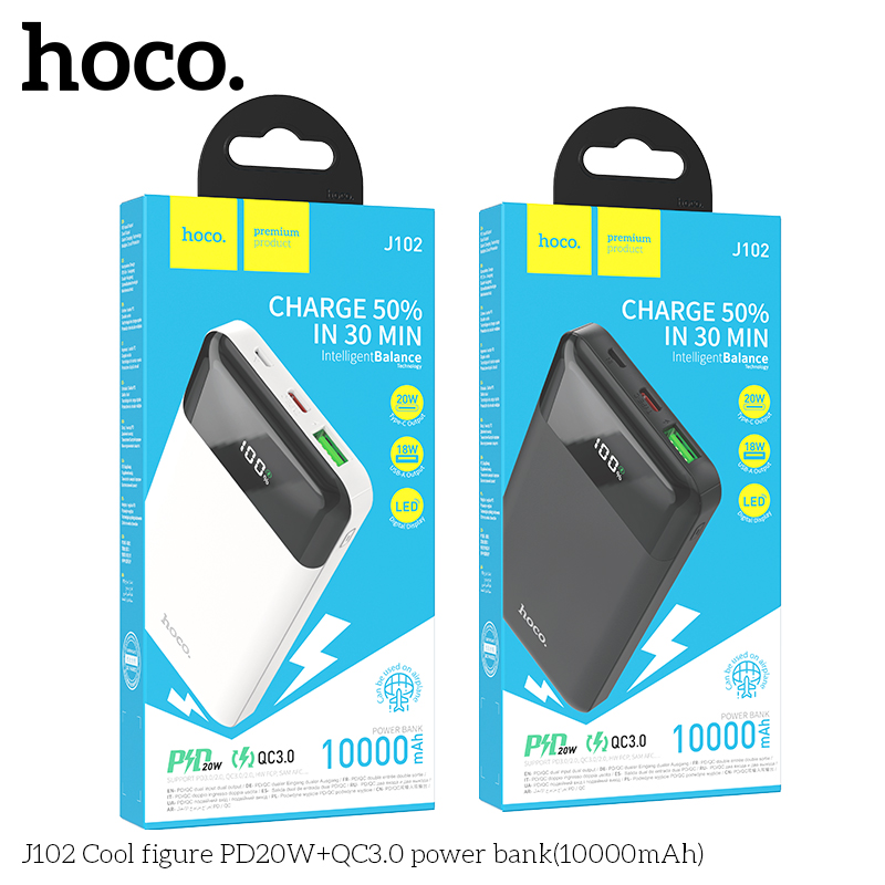 Pin dự phòng Hoco J102 20W 10.000mah Trọng phú mobile