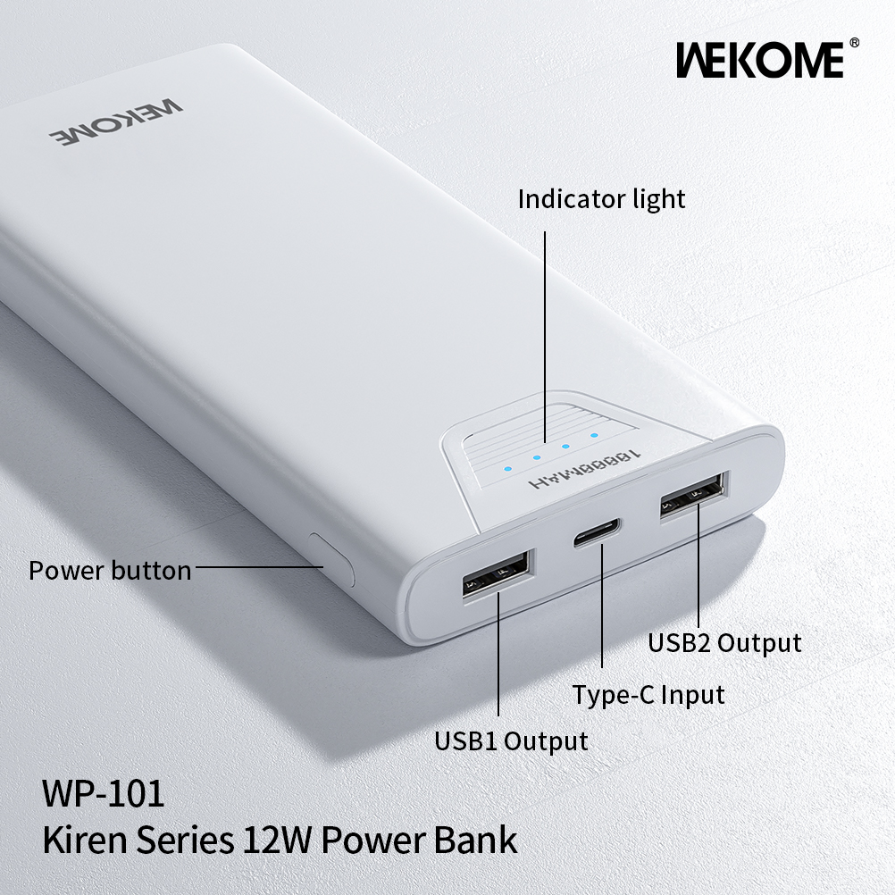 Pin Sạc Dự Phòng Wekome WP-101 10.000mAh (VN) HĐ