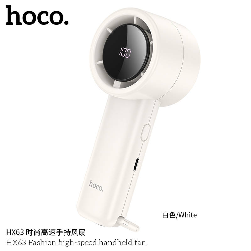 Quạt cầm tay Hoco HX63 tốc độ cao