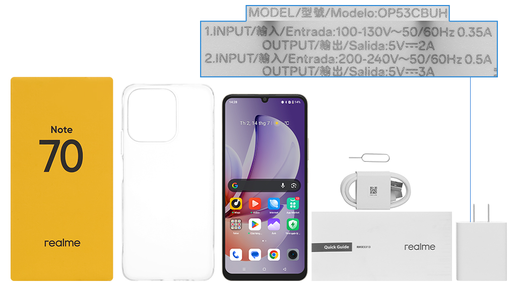 Realme Note 70 mới chính hãng