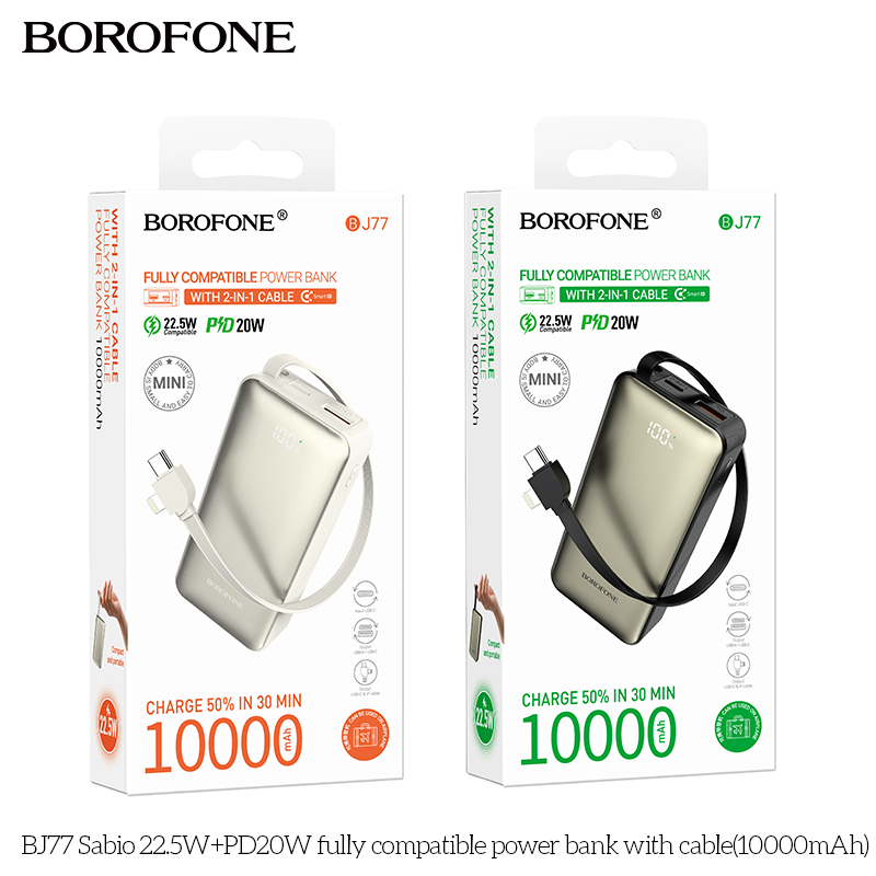 Pin sạc dự phòng Borofone BJ77 10.000 mah