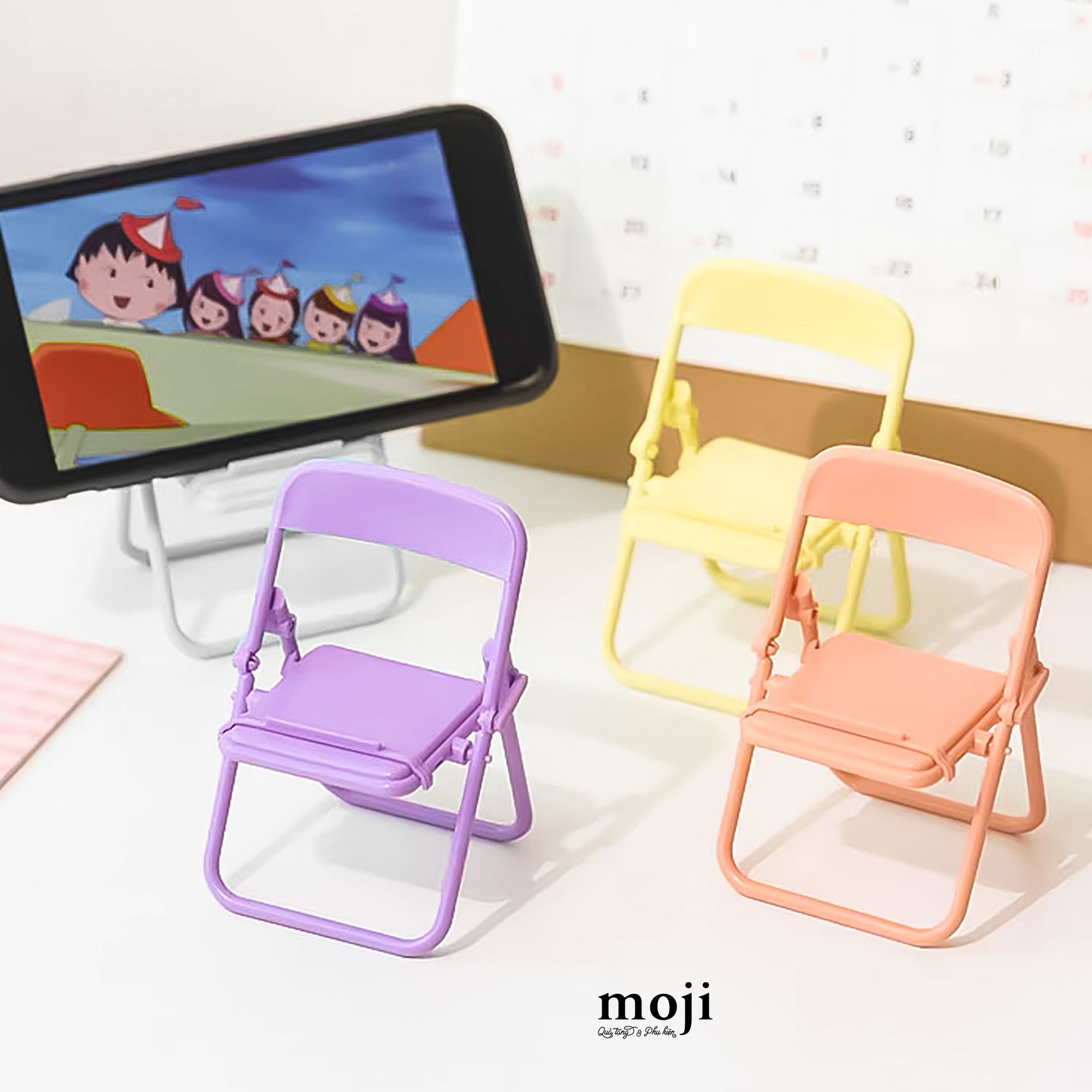 Giá đỡ điện thoại hình ghế xếp nhiều màu Trọng phú mobile