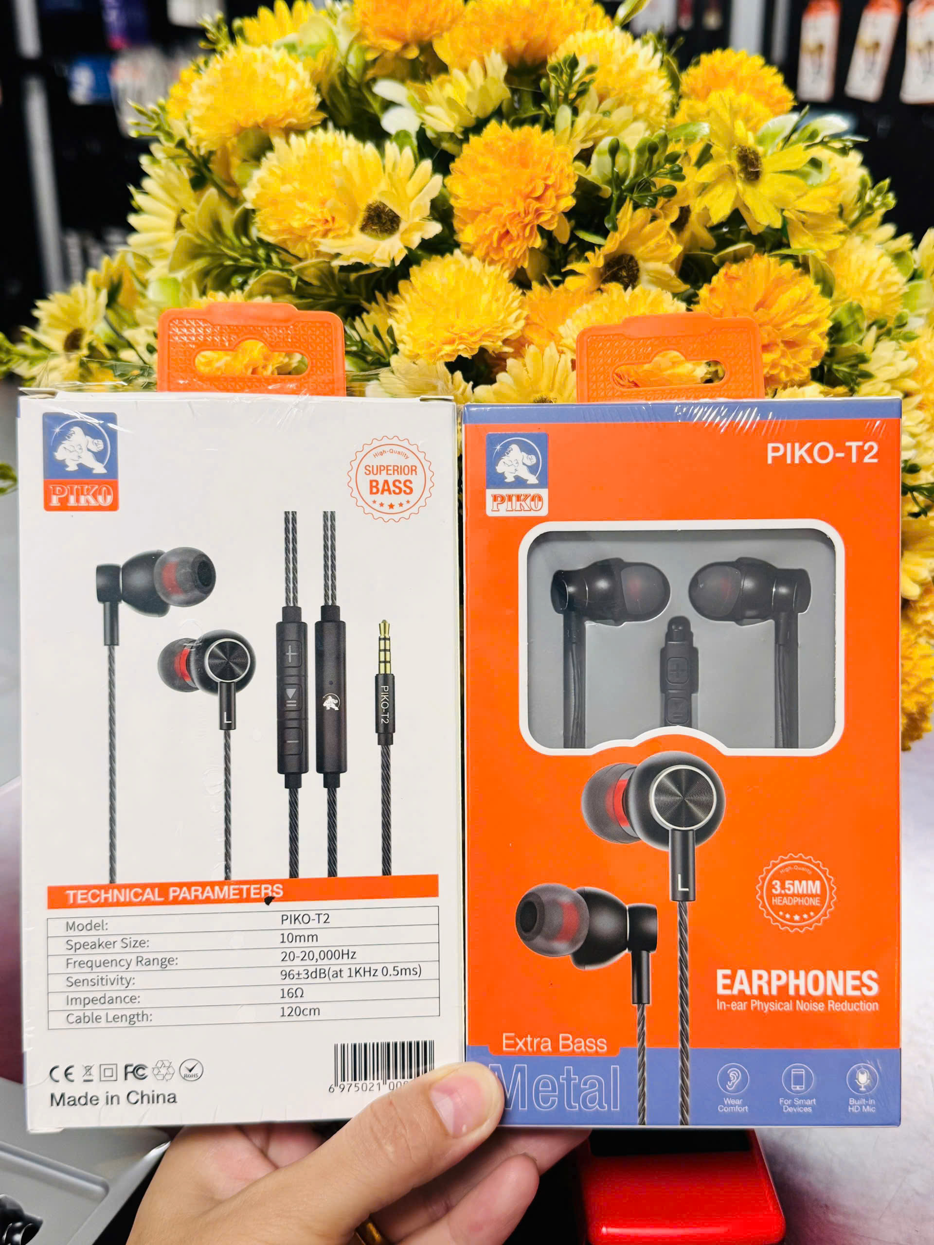 Tai nghe dây Piko T2 đầu 3.5