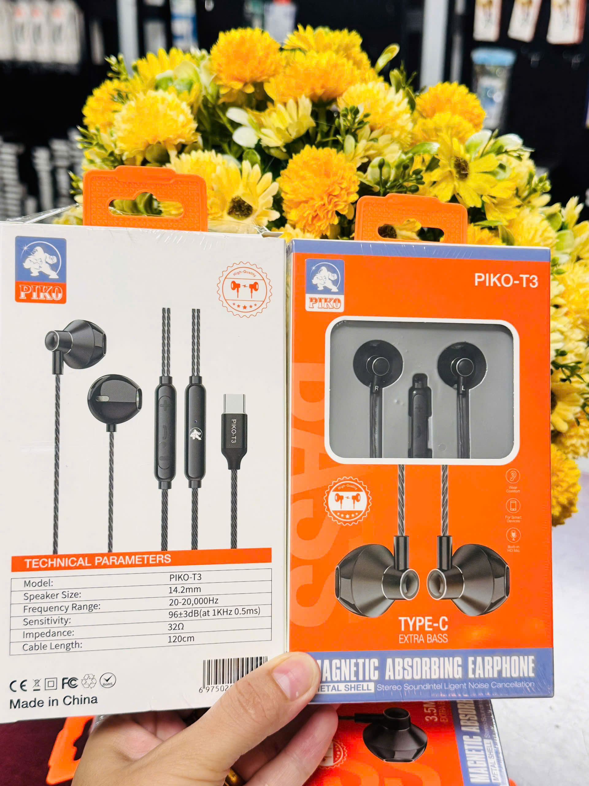 Tai nghe dây Piko T3 đầu TypeC