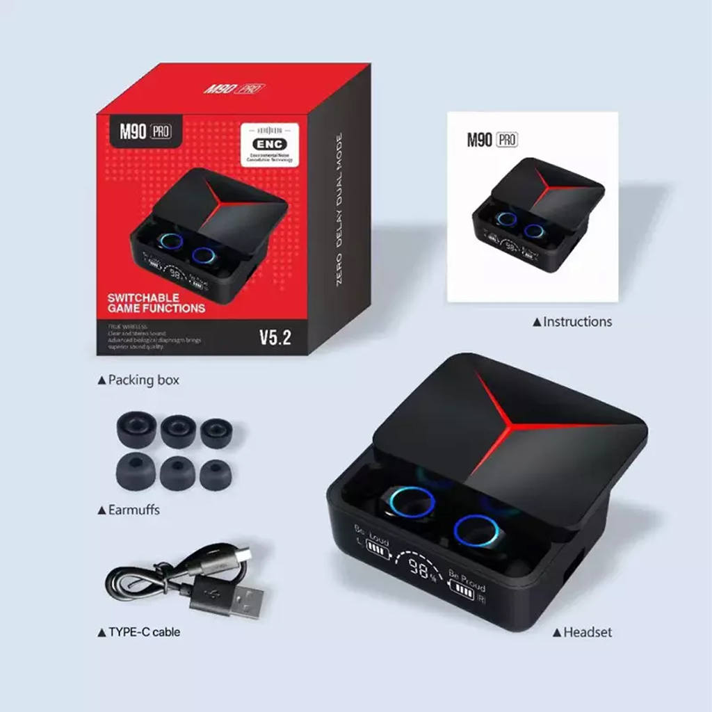 Tai nghe Bluetooth M90 Pro game