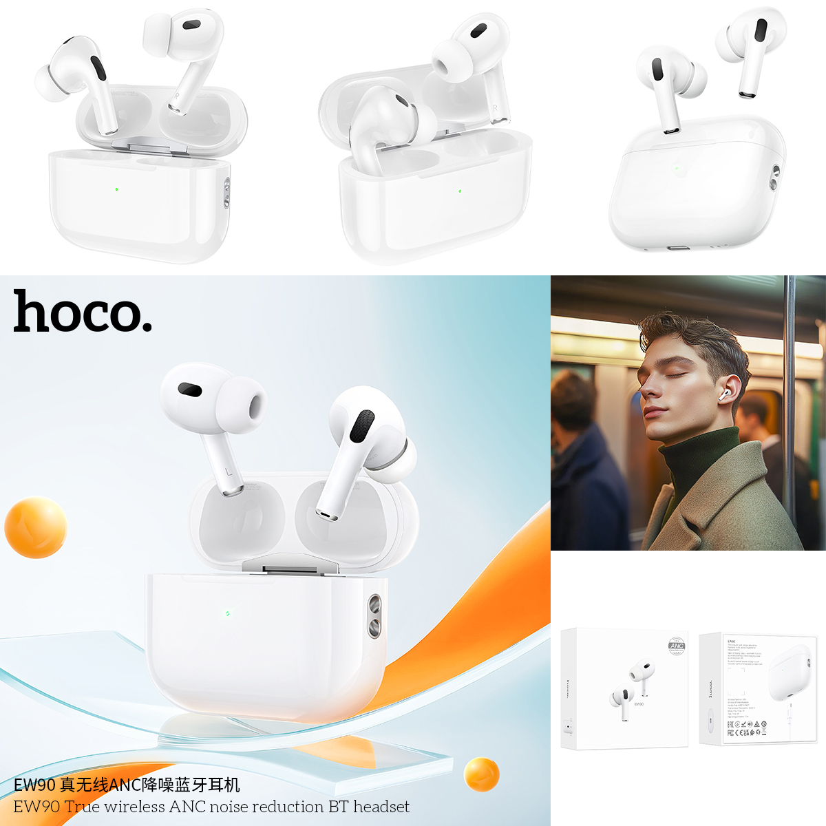 Tai nghe Buetooth Hoco EW90 ANC giảm ồn