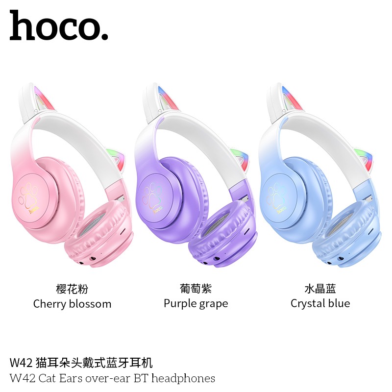 Tai nghe chụp tai Hoco W42 tai mèo