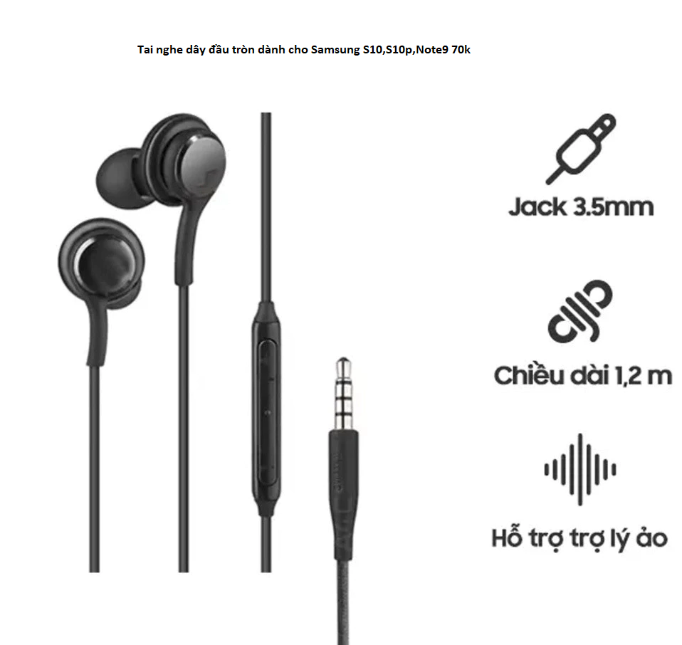 Tai nghe dây đầu tròn TA-S10 cho Samsung
