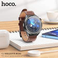 Đồng hồ thông minh Hoco Y11 dây da