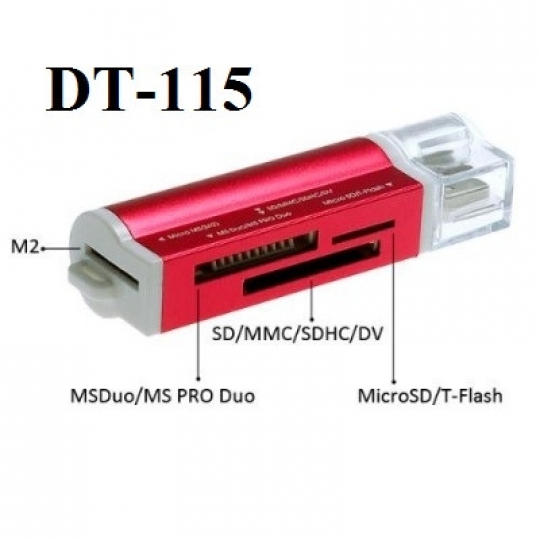 Đầu đọc thẻ nhớ 4 loại thẻ Tròn DT-115/DT-105