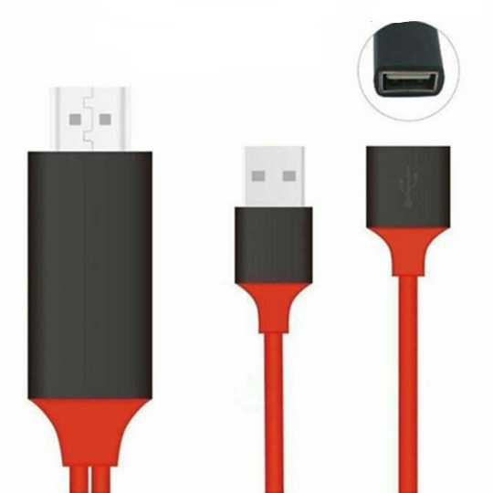 Cáp HDMI điện thoại lên tivi đa năng cổng usb cắm thêm dây sạc đt vào