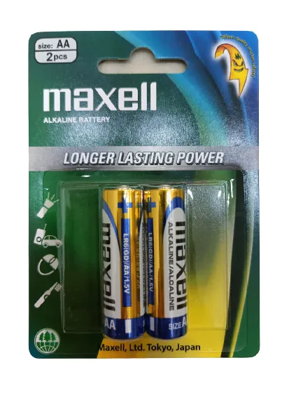 Vỉ 2 Pin AA (2A) to Maxell Alkaline