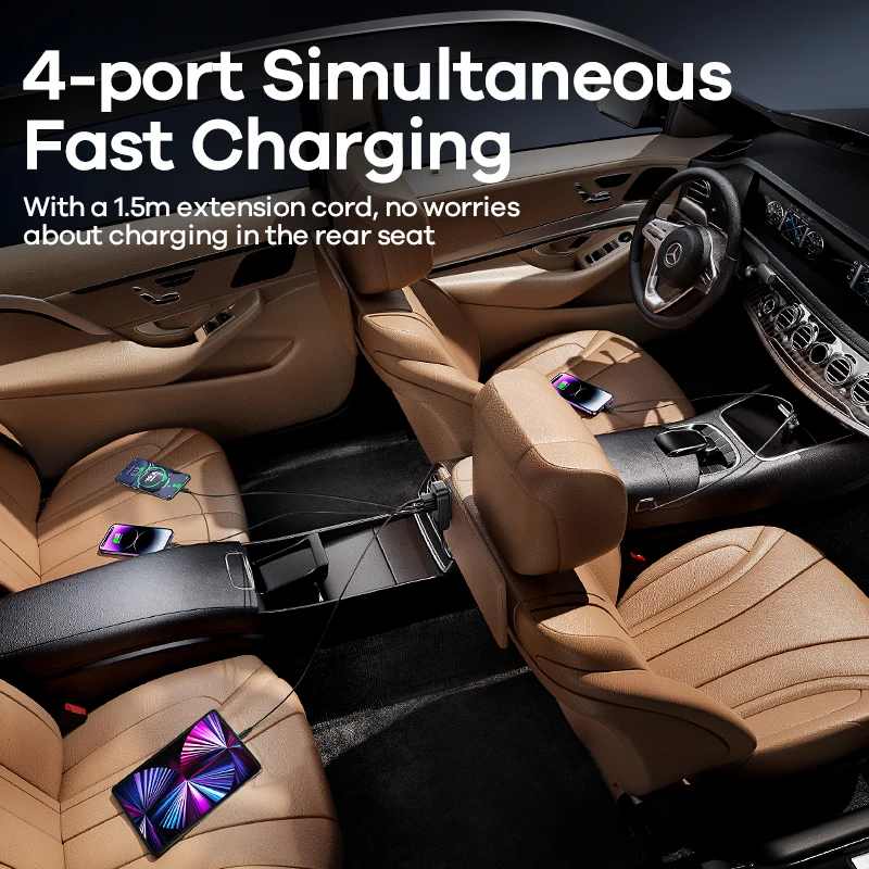 Cốc Sạc Nhanh 120W Xe Hơi Remax RCC355