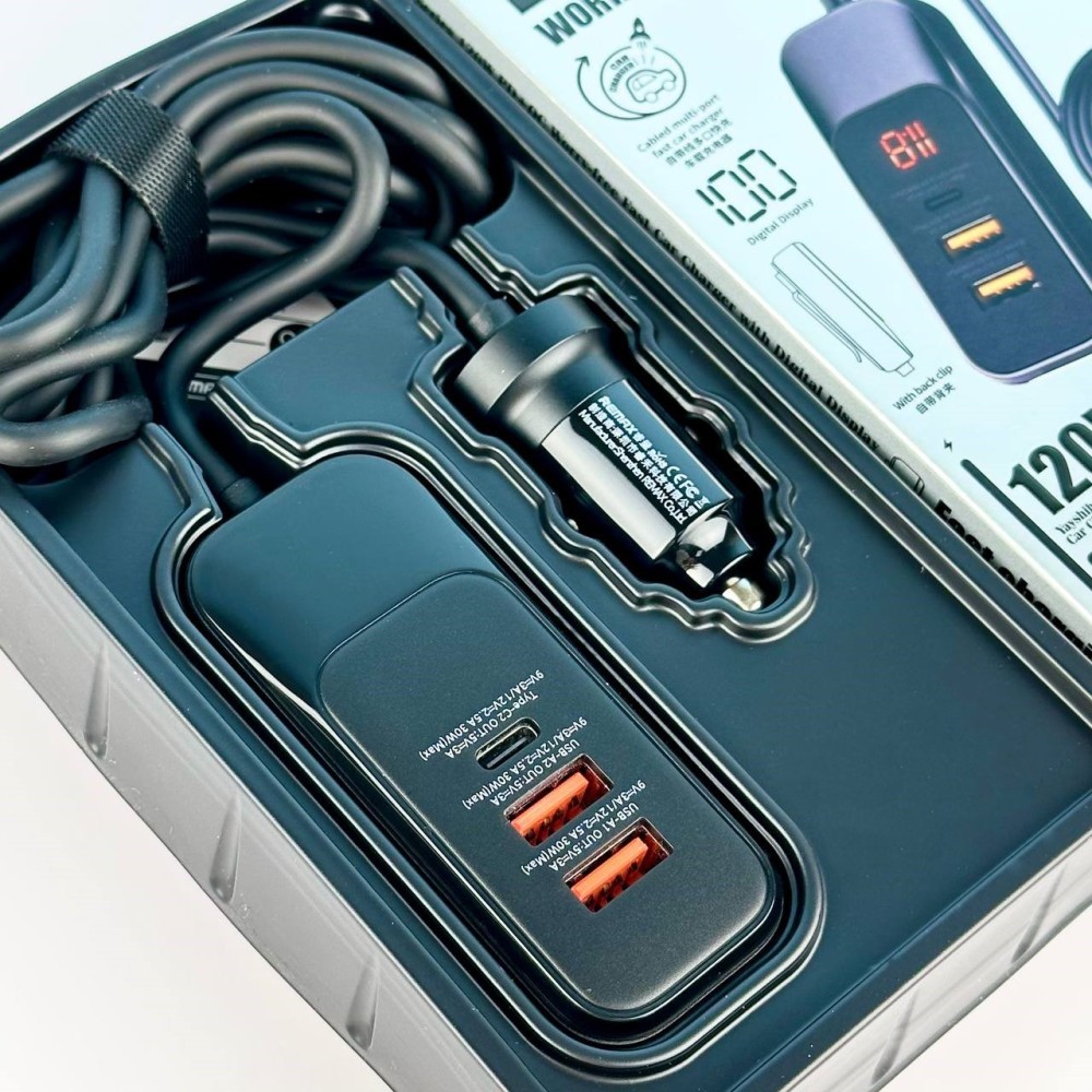 Cốc Sạc Nhanh 120W Xe Hơi Remax RCC355