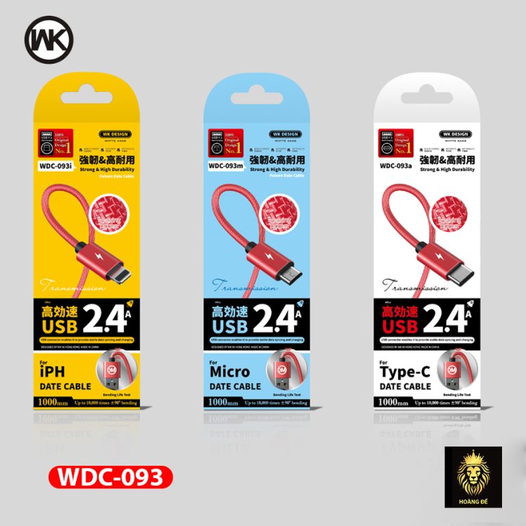 Cáp sạc Wekome WDC 093