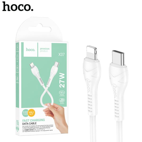 Cáp sạc Hoco 27w X37 typeC-lighting 1m