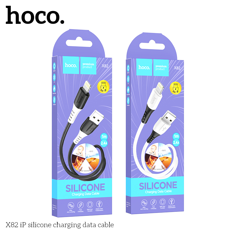 Cáp sạc Hoco silicone X82