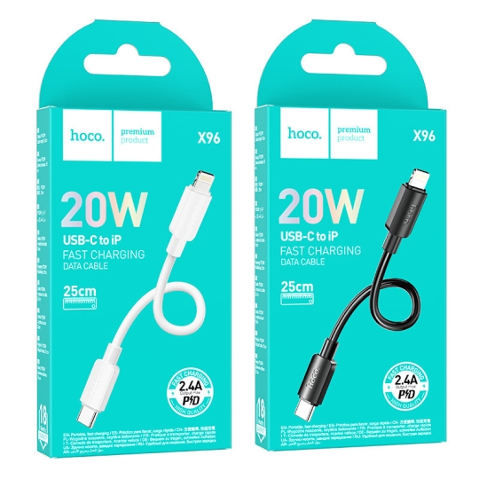 Cáp Sạc ngắn 25cm Hoco X96 TypeC-lighting