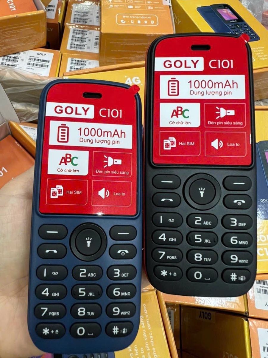 Điện thoại Goly C101 4G Chính hãng - Sóng 4G chuẩn