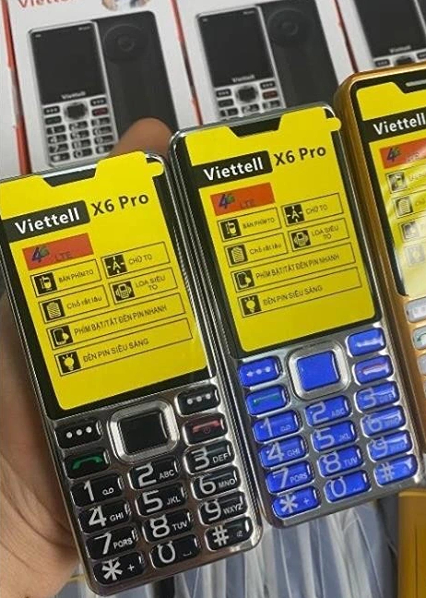 Điện thoại Người già Viettell X6 pro 4G - Sóng 4G chuẩn
