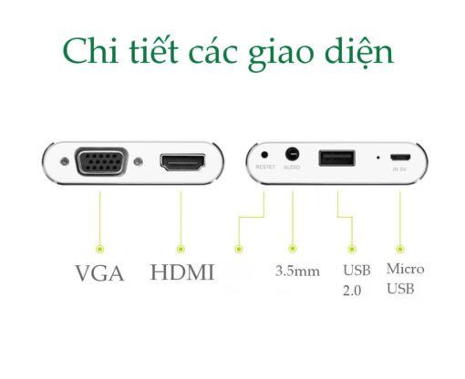 Cáp chuyển T4 typeC ra 3 Lỗ (HDMI + USB + ip ligting)