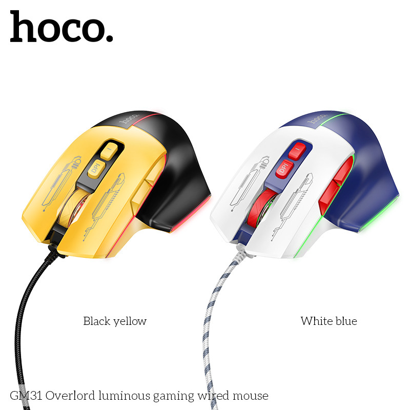 Chuột Game Hoco GM31 có led nhiều màu