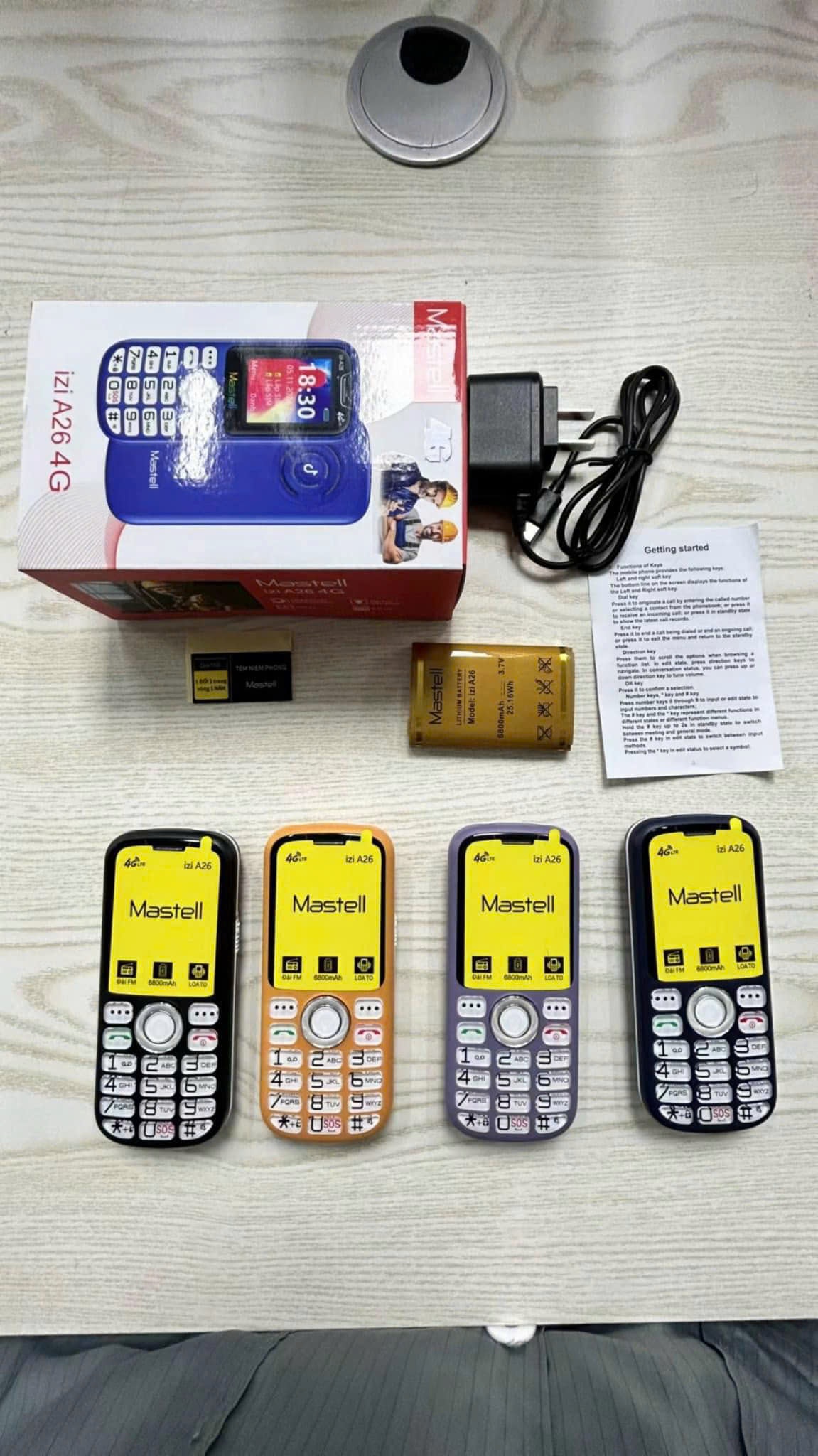 Điện thoại Mastel izi A26 4G - Sóng 4G chuẩn
