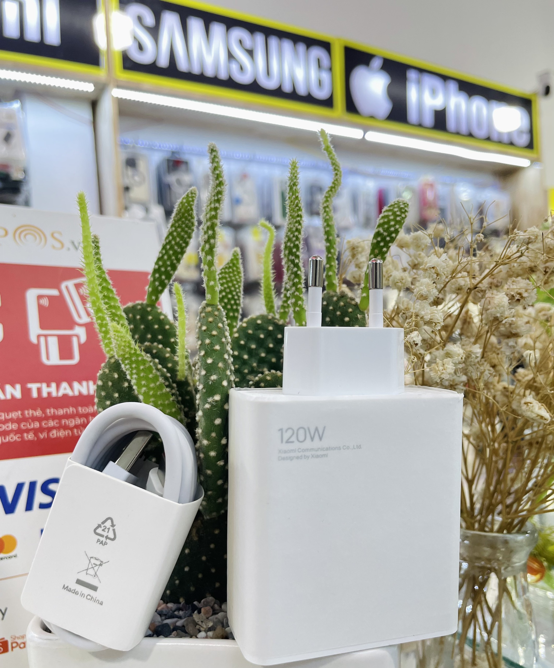 Bộ sạc Xiaomi 120w chính hãng Trọng phú mobile