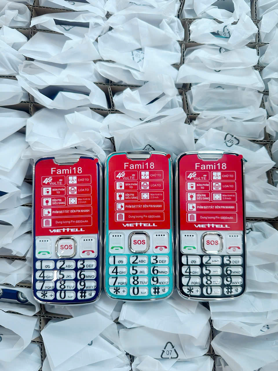 Điện thoại Viettell Fami 18 4G - Sóng 4G chuẩn