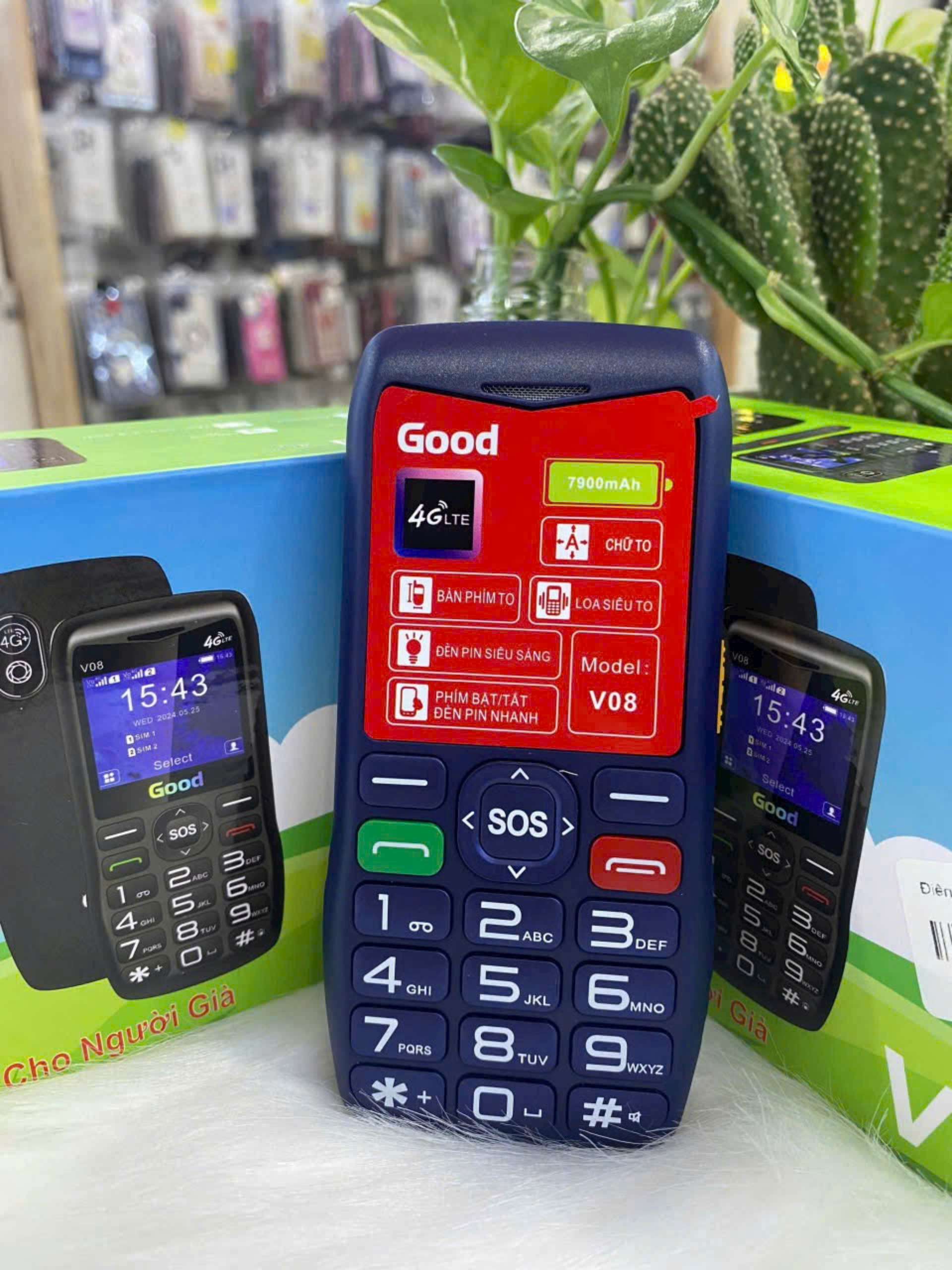 Điện thoại Good V08 4G - Sóng 4G chuẩn
