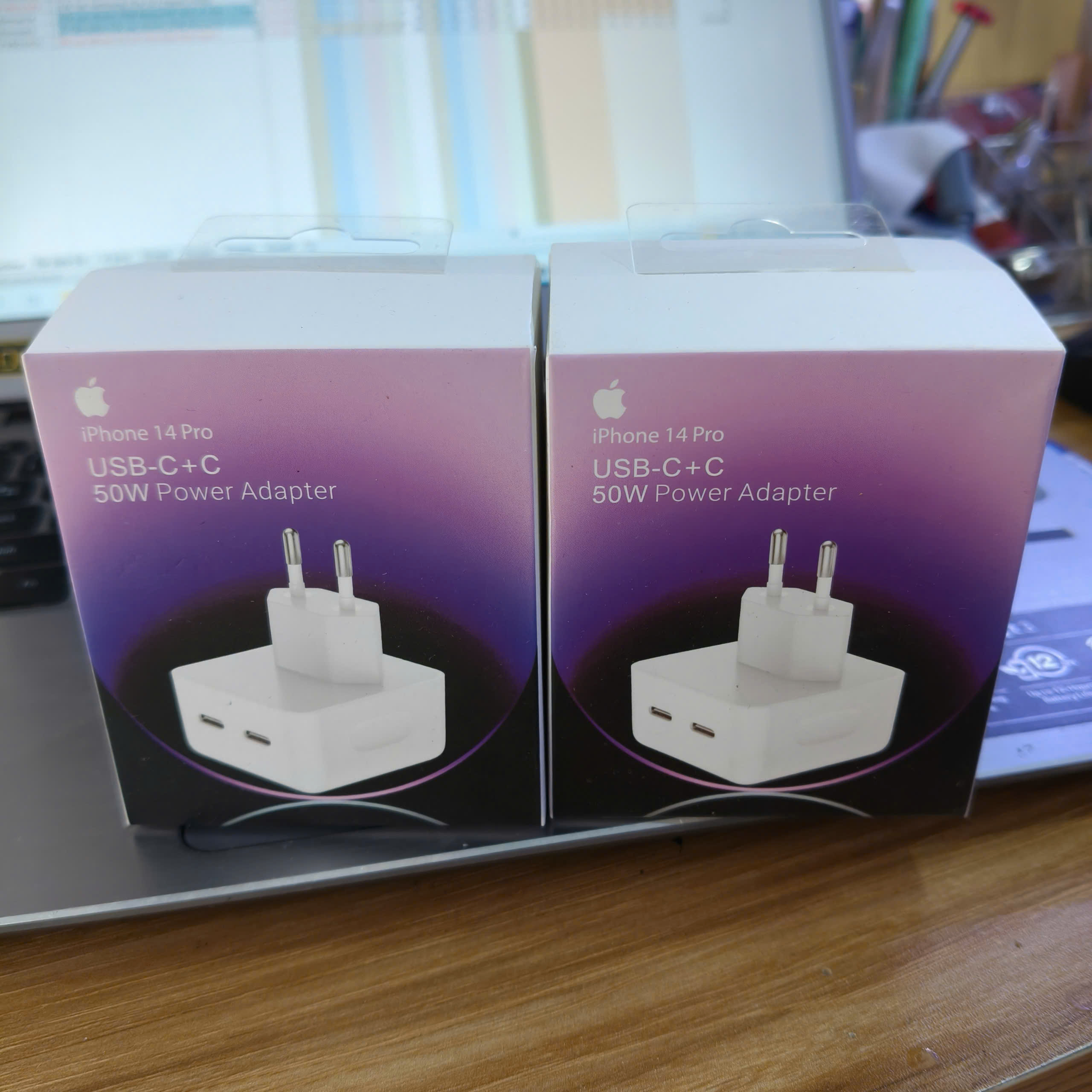 Cốc Sạc iPhone/ipad 50w, 2 cổng TypeC Zin